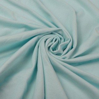 Ткань трикотаж Кулирка, опененд, 10 м x 200 см, 145 г/м², цвет: голубой, TBY