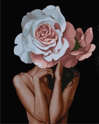 Картина по номерам «Цветочная голова» Картина по номерам «Цветочная голова»