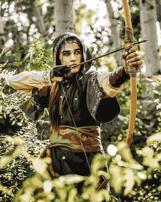 Картина по номерам «Лесная охотница» Картина по номерам «Лесная охотница»