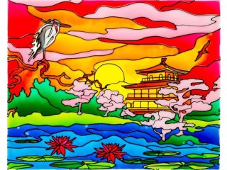 Витраж-раскраска «Япония»