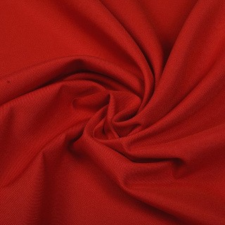 Ткань габардин, 1 м х 150 см, 150 г/м², цвет: красный, TBY
