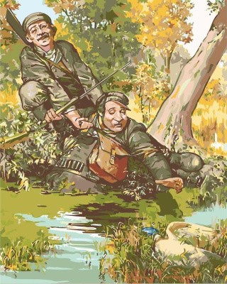 Картина по номерам «Весёлая охота» Картина по номерам «Весёлая охота»