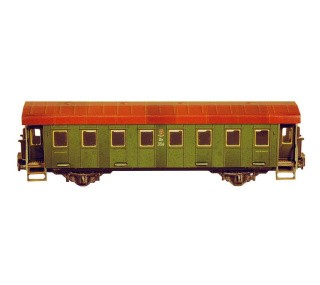 Сборная модель из картона «Пассажирский вагон (эпоха II)»