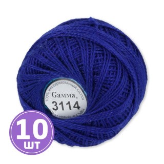 Пряжа Gamma Ирис (3114), синий, 10 шт. по 10 г Пряжа Gamma Ирис (3114), синий, 10 шт. по 10 г