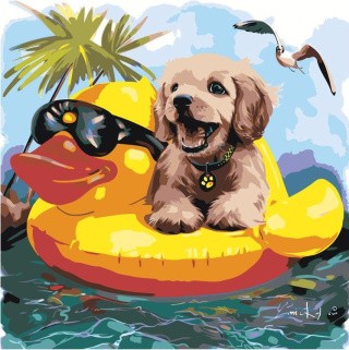 Картина по номерам «На отдыхе» Картина по номерам «На отдыхе»