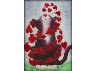 Набор вышивки бисером «Весенний кот» Набор вышивки бисером «Весенний кот»