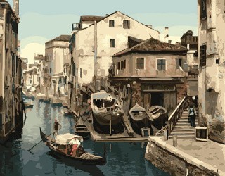 Картина по номерам «Прогулка по Венеции»