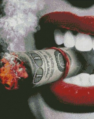 Алмазная вышивка «Губы» Алмазная вышивка «Губы»