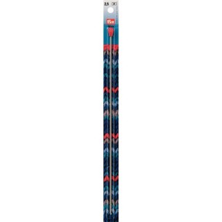 Крючок тунисский для шерстяной пряжи, алюминий, 2,5 мм, 30 см, PRYM