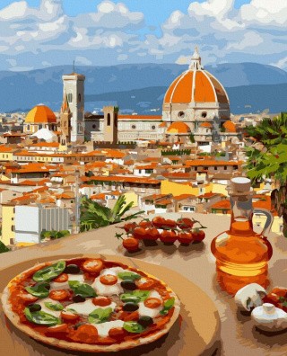 Картина по номерам «Флоренция. Вид на Санту-Марию-Дель-Фьоре»