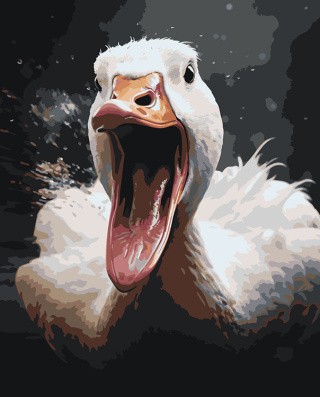 Картина по номерам «Гусь на тебя гоготусь» Картина по номерам «Гусь на тебя гоготусь»