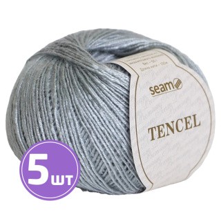 Пряжа SEAM TENCEL (Тенсель) (24), серебристо-серый, 5 шт. по 50 г Пряжа SEAM TENCEL (Тенсель) (24), серебристо-серый, 5 шт. по 50 г
