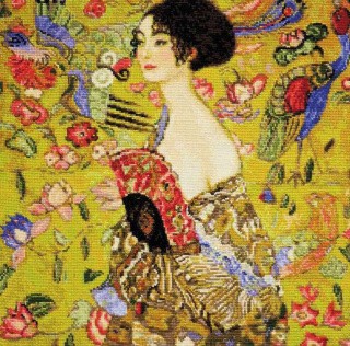 Набор для вышивания «Дама с веером» по мотивам картины Г. Климта