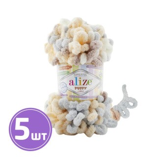 Пряжа ALIZE Puffy color (6463), мультиколор, 5 шт. по 100 г Пряжа ALIZE Puffy color (6463), мультиколор, 5 шт. по 100 г