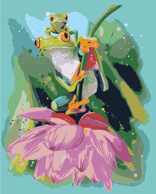 Картина по номерам «Лягушки» Картина по номерам «Лягушки»