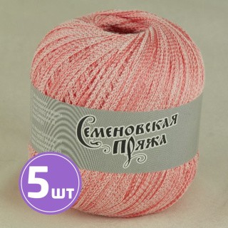 Пряжа Семеновская Test 86 (15137), ул.белый-коралл, 5 шт. по 100 г Пряжа Семеновская Test 86 (15137), ул.белый-коралл, 5 шт. по 100 г