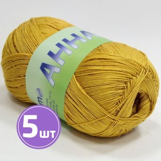 Пряжа SEAM АННА 16 (303), горчица, 5 шт. по 100 г Пряжа SEAM АННА 16 (303), горчица, 5 шт. по 100 г