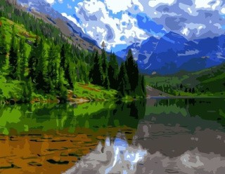 Картина по номерам «Лето в лесу» Картина по номерам «Лето в лесу»