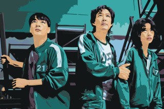 Картина по номерам «Игра в кальмара: Игроки 2» Картина по номерам «Игра в кальмара: Игроки 2»