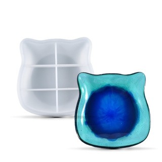 Силиконовый молд - Блюдце с ушками, 10x10см Силиконовый молд - Блюдце с ушками, 10x10см