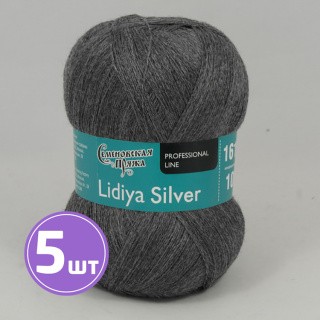 Пряжа Семеновская Lidiya silver (180201), маренго светлый, 5 шт. по 100 г