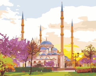 Картина по номерам «Мечеть Сердце Чечни»
