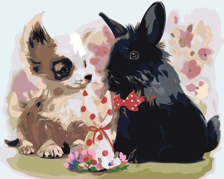 Картина по номерам «Милые друзья» Картина по номерам «Милые друзья»