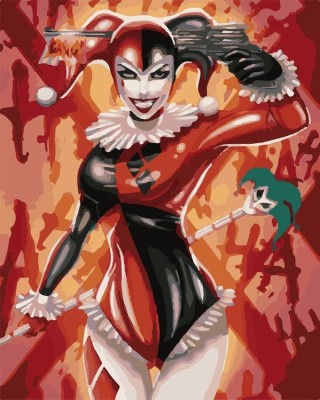 Картина по номерам «Хищная Харли» Картина по номерам «Хищная Харли»