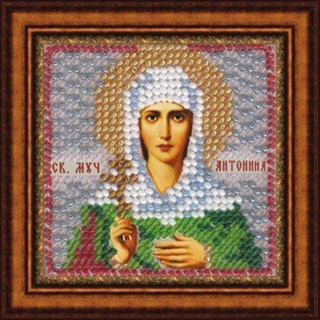 Рисунок на ткани «Икона. Святая мученица Антонина»