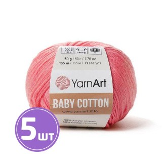 Пряжа YarnArt Baby cotton (420), багровый, 5 шт. по 50 г Пряжа YarnArt Baby cotton (420), багровый, 5 шт. по 50 г