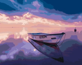 Картина по номерам «Лодка, море, отраженье» Картина по номерам «Лодка, море, отраженье»