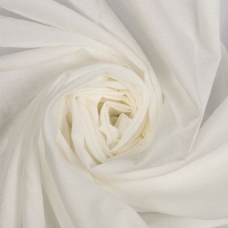 Ткань Хлопок крэш, 5 м х 150 см, 90 г/м², цвет: теплый белый, TBY