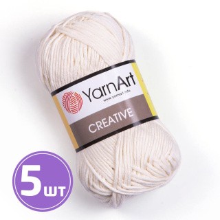 Пряжа YarnArt Creative (222), белый, 5 шт. по 50 г Пряжа YarnArt Creative (222), белый, 5 шт. по 50 г