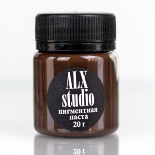 Краситель для эпоксидной смолы коричневый, 20 г, ALX Studio