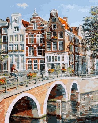 Картина по номерам «Императорский канал в Амстердаме»