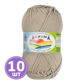 Пряжа Alpina NATURE (002), серо-бежевый, 10 шт. по 50 г