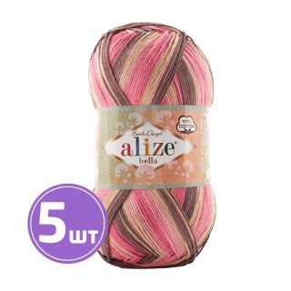 Пряжа ALIZE Bella Batik 100 (Белла батик 100) (7829), мультиколор, 5 шт. по 100 г Пряжа ALIZE Bella Batik 100 (Белла батик 100) (7829), мультиколор, 5 шт. по 100 г