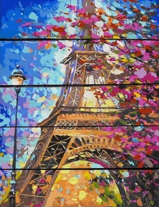 Картина по номерам по дереву RADUGA «Париж»
