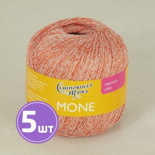 Пряжа Семеновская пряжа Mone (18025), перламутр-морковный, 5 шт. по 100 г Пряжа Семеновская пряжа Mone (18025), перламутр-морковный, 5 шт. по 100 г