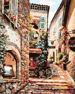 Картина по номерам «Улицы города» Картина по номерам «Улицы города»