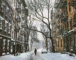 Картина по номерам «Зимнее утро» Картина по номерам «Зимнее утро»