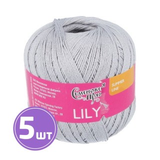 Пряжа Семеновская Lily (1130), ангора 5 шт. по 100 г Пряжа Семеновская Lily (1130), ангора 5 шт. по 100 г