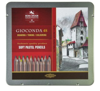Мелки сухие в карандаше Gioconda, набор 48 цв., KOH-I-NOOR