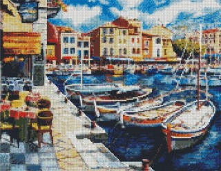 Алмазная вышивка «Улочка Венеции» Алмазная вышивка «Улочка Венеции»