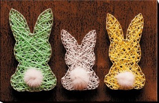 Набор для творчества STRING ART «Зайки» Набор для творчества STRING ART «Зайки»