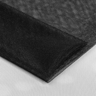 Фатин Kristal средней жесткости, блестящий, 5 м, ширина 300 см, цвет: черный
