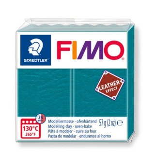 Полимерная глина FIMO Leather-Effect, цвет: 8010-369 голубая лагуна, 57 г