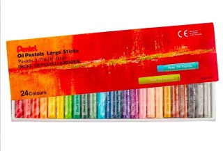 Пастель масляная Pentel Arts Oil Pastels Large Sticks, 24 цв.