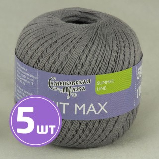 Пряжа Семеновская HIT max (30006), серый 5 шт. по 100 г Пряжа Семеновская HIT max (30006), серый 5 шт. по 100 г
