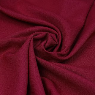 Ткань габардин, 1 м х 150 см, 150 г/м², цвет: бордо, TBY